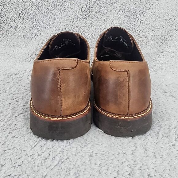 HS Trask Mens Work Oxfords Sz 12 Brown Lace Up Casual Dress Shoes Outdoor - Picture 4 of 9